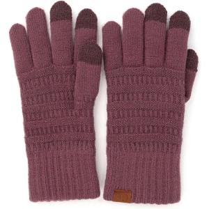 imageCC Unisex Cable Knit Winter Warm AntiSlip Touchscreen Texting GlovesSimple Coco Berry