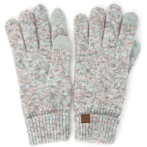 imageCC Unisex Cable Knit Winter Warm AntiSlip Touchscreen Texting GlovesSimple Pastel Aqua
