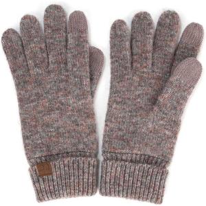 imageCC Unisex Cable Knit Winter Warm AntiSlip Touchscreen Texting GlovesSimple Pastel Dark Gray