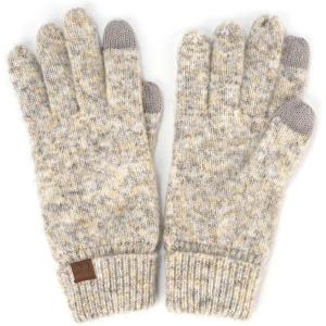 imageCC Unisex Cable Knit Winter Warm AntiSlip Touchscreen Texting GlovesSimple Pastel Lemonade