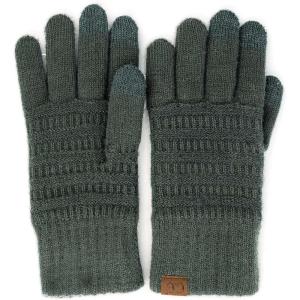 imageCC Unisex Cable Knit Winter Warm AntiSlip Touchscreen Texting GlovesSimple Teal Green