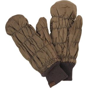 imageCC Unisex Light Warm Soft Quilted Elastic Insulated Puffer MittensCoffee