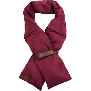 imageCC Unisex Soft Slim Warm Insulating Quilted Puffer Scarf NeckwarmerBurgundy
