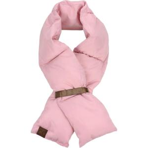 imageCC Unisex Soft Slim Warm Insulating Quilted Puffer Scarf NeckwarmerRose