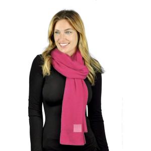 imageCC Unisex Winter Thick Ribbed Knit Stretchy Plain Extra Long Scarf WrapHot Pink