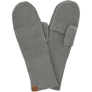 imageCC Waffle Knit Mittens For Women  Acrylic Stretchable Soft Warm Knit Cold weather Winter GlovesConvertible  Grey