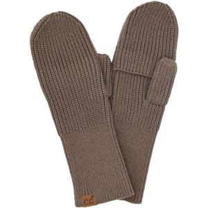 imageCC Waffle Knit Mittens For Women  Acrylic Stretchable Soft Warm Knit Cold weather Winter GlovesConvertible  Mocha