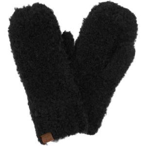imageCC Winter Warm EcoFriendly Recycled Yarn MittensBlack