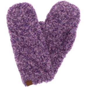 imageCC Winter Warm EcoFriendly Recycled Yarn MittensPurple