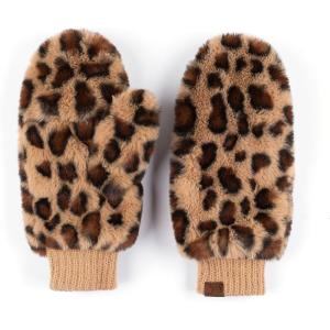 imageCC Women Thick Faux Fur  Sherpa Fleece Lined Warm Winter MittensFaux Furleo Latte