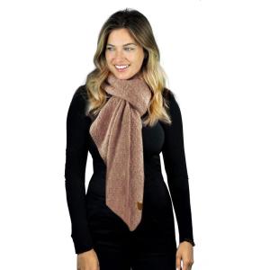 imageCC Womens Boucle Knit Bias Cut Whipstitched Edged Long Scarf WrapRose