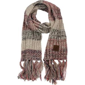 imageCC Womens Long Multicolored Warm Cable Knit Shawl Wrap Tassel ScarfBeige