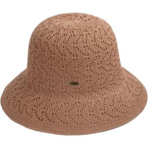 imageCC Womens Reversible Cloche Hat with Fancy Eyelet Pattern Nude