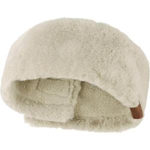 imageCC Womens Soft Faux Fur Feel Sherpa Lined Ear Warmer Headband HeadwrapBeige