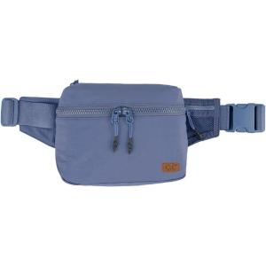 imageCC Zipper Fanny Pack For Women Unisex  Daily Waist Crossbody Belt bag With Adjustable Strap BurgundyDenim