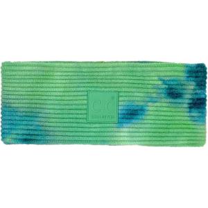 imageWinter CC Confetti Warm Fuzzy Fleece Lined Thick Knit Headband Headwrap Hat Cap 2ply Tie Dye Deep TealSea Green
