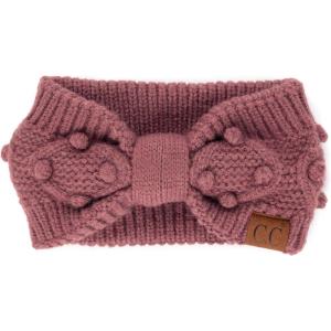 imageWinter CC Confetti Warm Fuzzy Fleece Lined Thick Knit Headband Headwrap Hat Cap2ply Handmade Bobble Coco Berry