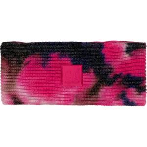 imageWinter CC Confetti Warm Fuzzy Fleece Lined Thick Knit Headband Headwrap Hat Cap2ply Tie Dye BlackHot Pink