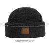 imageCC Women Fuzzy Lined Sherpa Cuff Warm Winter Beanie and Mitten SetBlack
