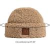 imageCC Women Fuzzy Lined Sherpa Cuff Warm Winter Beanie and Mitten SetDk Camel
