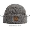 imageCC Women Fuzzy Lined Sherpa Cuff Warm Winter Beanie and Mitten SetGrey