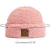 imageCC Women Fuzzy Lined Sherpa Cuff Warm Winter Beanie and Mitten SetRose