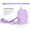 imageCC Belt Bag for Women Sling Bag Crossbody Bags with Adjustable Strap for WomenBackpack  Lavender