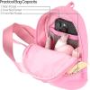imageCC Belt Bag for Women Sling Bag Crossbody Bags with Adjustable Strap for WomenBackpack  Pink