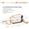 imageCC Belt Bag for Women Sling Bag Crossbody Bags with Adjustable Strap for WomenClear  Mustard