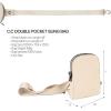 imageCC Belt Bag for Women Sling Bag Crossbody Bags with Adjustable Strap for WomenDouble Pocket  Beige