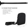 imageCC Belt Bag for Women Sling Bag Crossbody Bags with Adjustable Strap for WomenDouble Pocket  Black