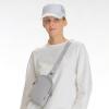 imageCC Belt Bag for Women Sling Bag Crossbody Bags with Adjustable Strap for WomenDouble Pocket  Grey