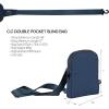 imageCC Belt Bag for Women Sling Bag Crossbody Bags with Adjustable Strap for WomenDouble Pocket  Navy