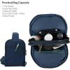 imageCC Belt Bag for Women Sling Bag Crossbody Bags with Adjustable Strap for WomenDouble Pocket  Navy