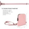 imageCC Belt Bag for Women Sling Bag Crossbody Bags with Adjustable Strap for WomenDouble Pocket  Rose
