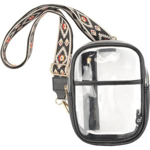 imageCC Belt Bag for Women Sling Bag Crossbody Bags with Adjustable Strap for WomenAztec  Black