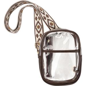 imageCC Belt Bag for Women Sling Bag Crossbody Bags with Adjustable Strap for WomenAztec  Brown