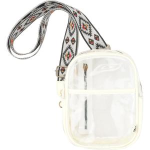 imageCC Belt Bag for Women Sling Bag Crossbody Bags with Adjustable Strap for WomenAztec  Ivory