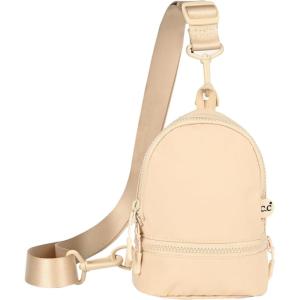 imageCC Belt Bag for Women Sling Bag Crossbody Bags with Adjustable Strap for WomenBackpack  Beige