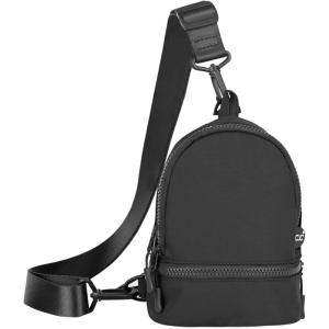 imageCC Belt Bag for Women Sling Bag Crossbody Bags with Adjustable Strap for WomenBackpack  Black