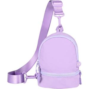 imageCC Belt Bag for Women Sling Bag Crossbody Bags with Adjustable Strap for WomenBackpack  Lavender