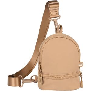 imageCC Belt Bag for Women Sling Bag Crossbody Bags with Adjustable Strap for WomenBackpack  Taupe