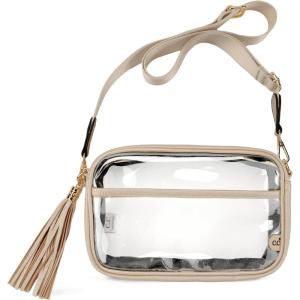 imageCC Belt Bag for Women Sling Bag Crossbody Bags with Adjustable Strap for WomenClear  Beige