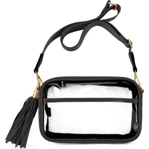 imageCC Belt Bag for Women Sling Bag Crossbody Bags with Adjustable Strap for WomenClear  Black