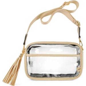 imageCC Belt Bag for Women Sling Bag Crossbody Bags with Adjustable Strap for WomenClear  Gold