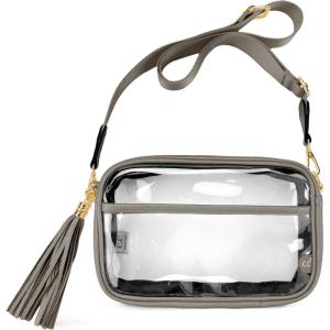 imageCC Belt Bag for Women Sling Bag Crossbody Bags with Adjustable Strap for WomenClear  Grey
