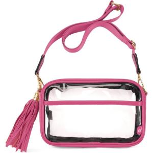 imageCC Belt Bag for Women Sling Bag Crossbody Bags with Adjustable Strap for WomenClear  Hot Pink