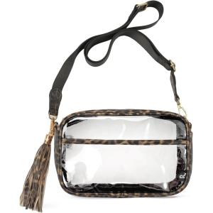 imageCC Belt Bag for Women Sling Bag Crossbody Bags with Adjustable Strap for WomenClear  Leopard