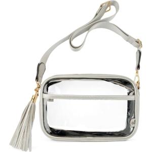 imageCC Belt Bag for Women Sling Bag Crossbody Bags with Adjustable Strap for WomenClear  Silver