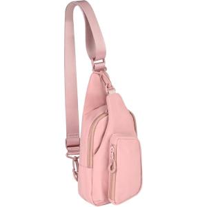 imageCC Belt Bag for Women Sling Bag Crossbody Bags with Adjustable Strap for WomenCrossbody  Rose